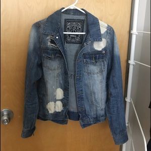Vintage Born Fly Distressed Jean Jacket